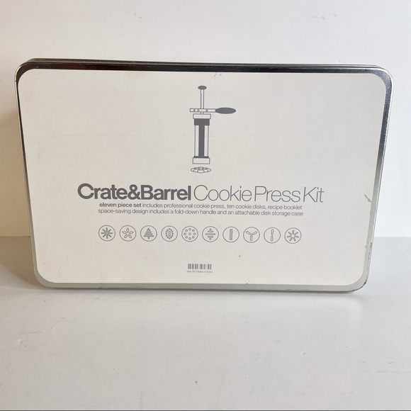 Crate & Barrel Cookie Press Kit (11 pieces) - Picture 2 of 5